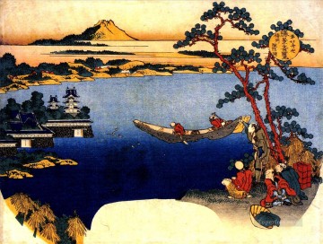 葛飾北斎 Painting - 諏訪湖の眺め 葛飾北斎浮世絵